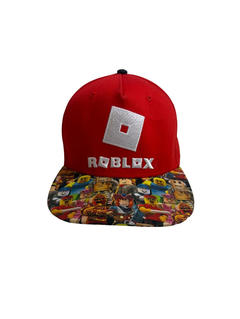 ROBLOX Red Snapback Hat Embroidered Logo OFSM Youth Size Adjustable